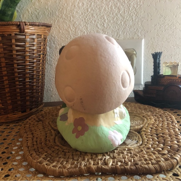 Hand-painted 70s Mushroom & Pixie Pottery - Picture 5 of 9